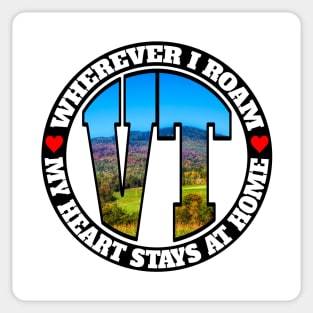 Heart Stays Home - Vermont Sticker